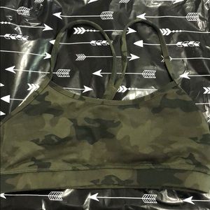 Camo y-strap lululemon sports bra